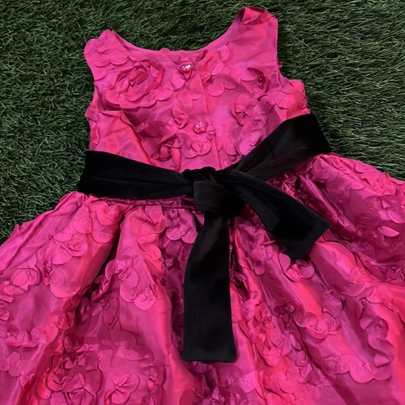 Girls Sweet Heart Rose - Pink Dress - Picture 3 of 4